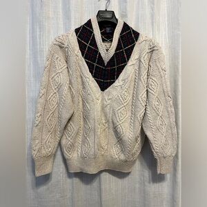 Men’s vintage nautica sweater, XL, good condition, wear indicated in photos